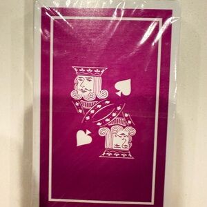 Purple Playing Cards with King Design